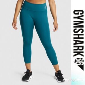 Gymshark | Teal Training 7/8 Leggings | Size Extra Small